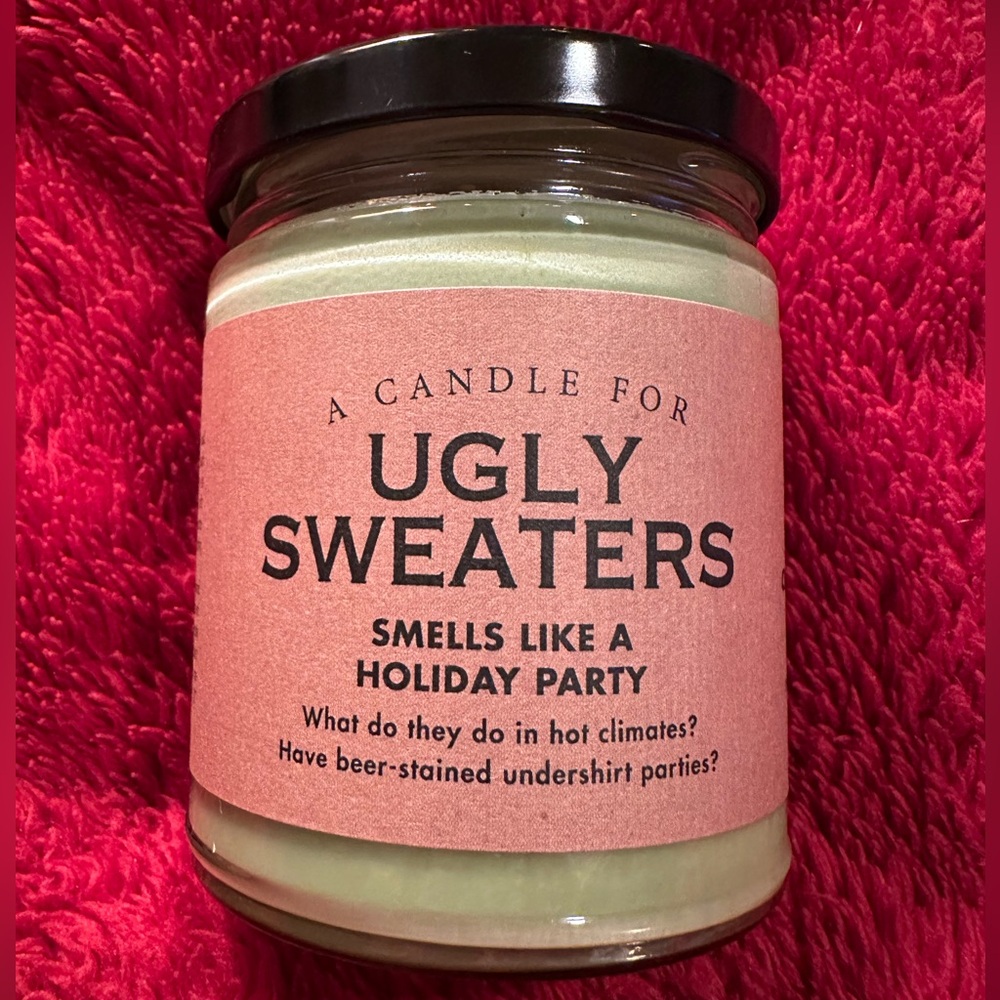 Ugly Sweater Holiday Candle